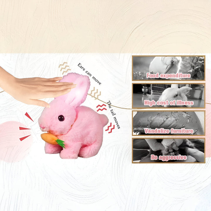 Bunny Toy Home Decor Lifelike Sitting Display Figurine