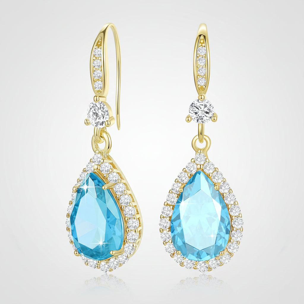 Earrings Mothers Day Gift Birthstone Teardrop Dangle jewelry