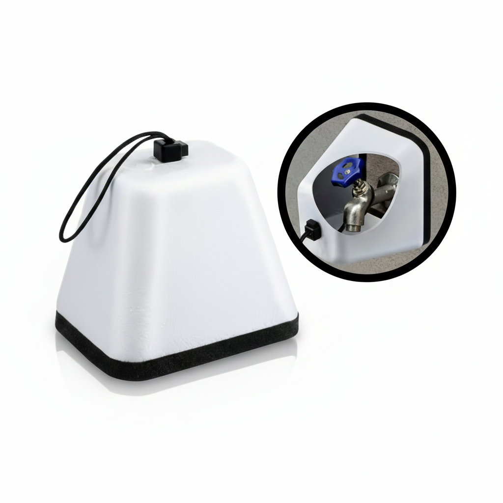 Outdoor Faucet Covers Insulated Foam Freeze Protection Winter