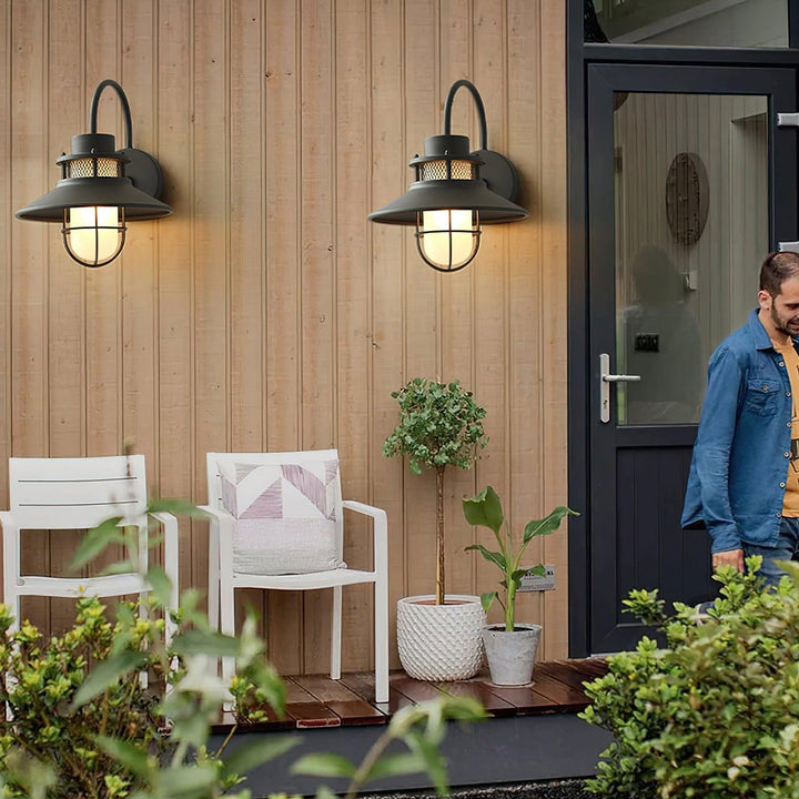 Felix Outdoor Wall Lamp | Industrial Waterproof Light Fixture