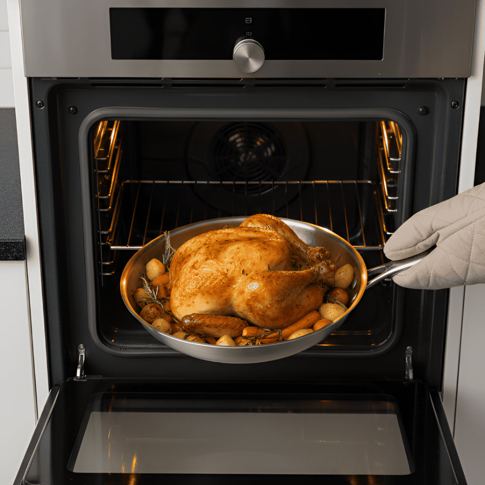 Frying Pan Titanium Cooking Skillet High Heat Use