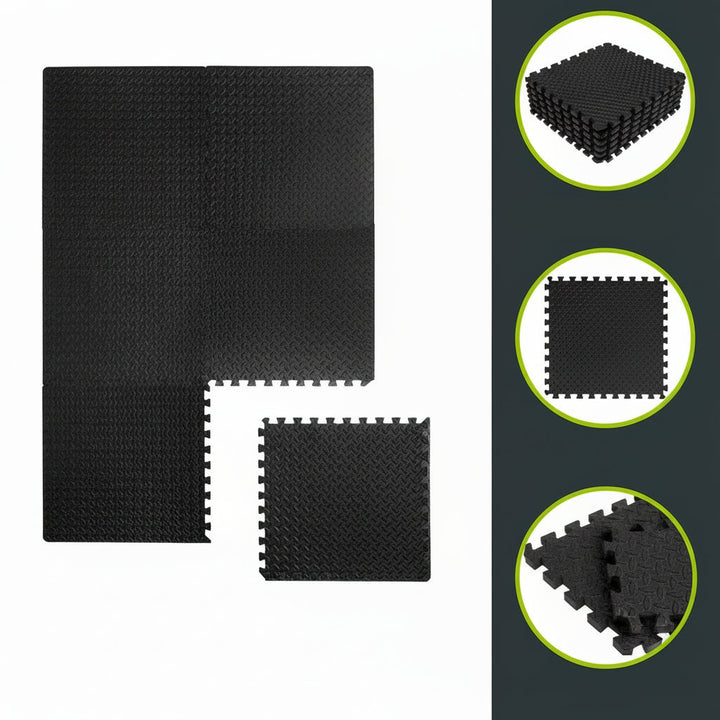 Gym Floor Mats Interlocking EVA Foam Exercise Flooring Tiles