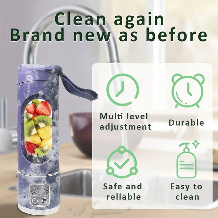 Blender Cup Portable USB Rechargeable Smoothie Juicer Bottle
