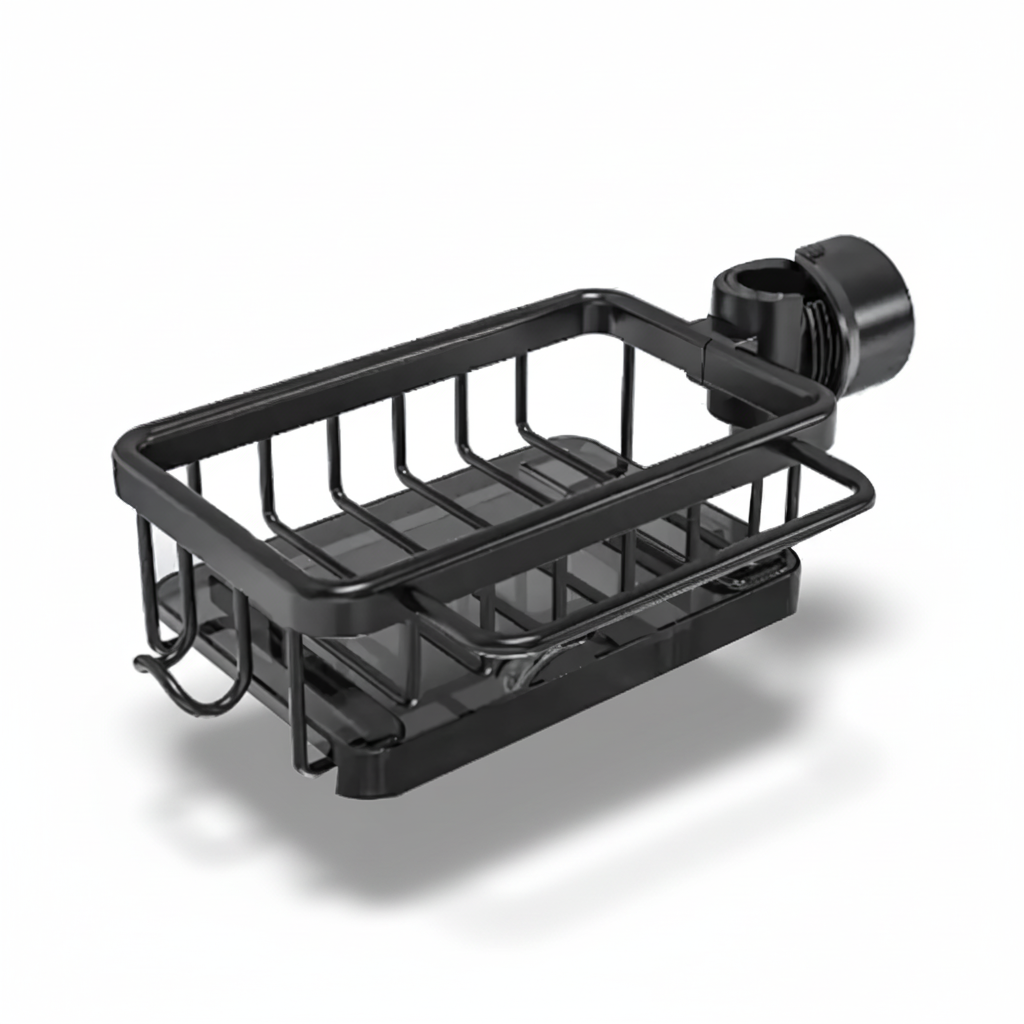Kitchen Sink Organizer Aluminum Storage Basket Fast Drain Design