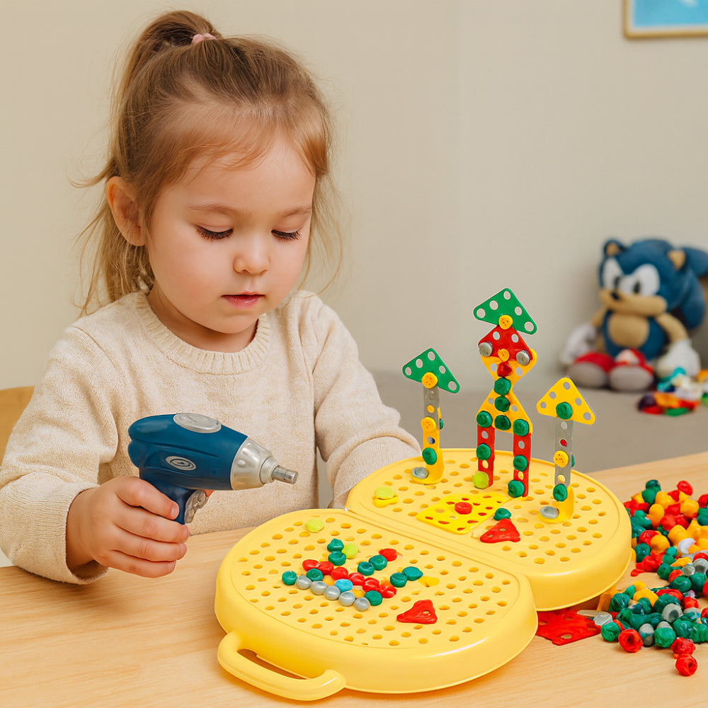 Kids Toy Montessori Building Set STEM Activity Kit