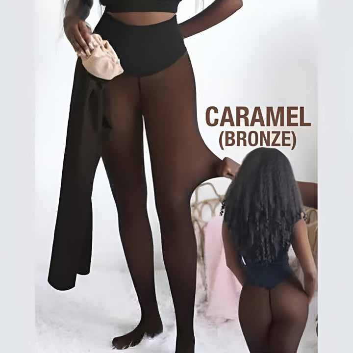 Leggings Thermal Tights Sheer Look Winter Lined Leggings