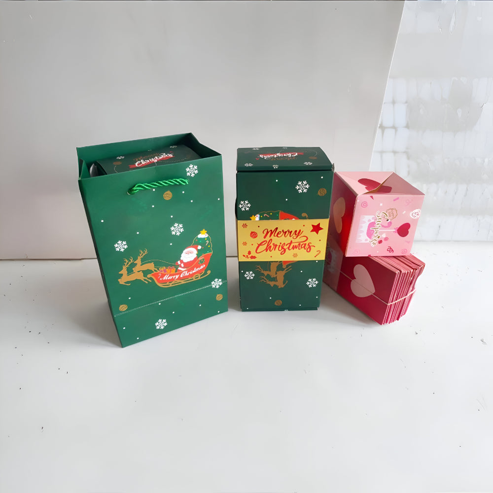 Celebration Gift Box Pop Up Surprise Card Set Message Holder