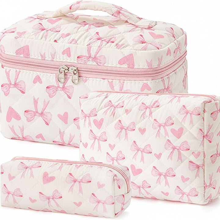 Makeup Bag Travel Cosmetic Bag Floral Cotton Mothers Day Gift