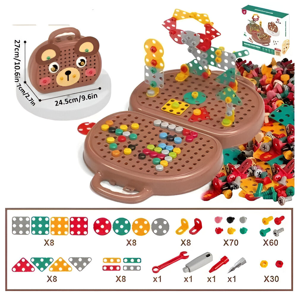 Kids Toy Montessori Building Set STEM Activity Kit