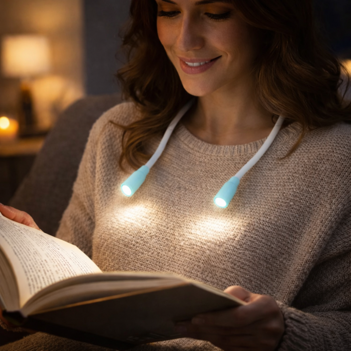 Neck Light LED Reading Lamp Rechargeable Hands Free Design