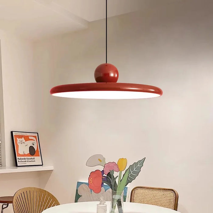 Nordic Flying Saucer Pendant Light | LED Cream-Style Ceiling Lamp