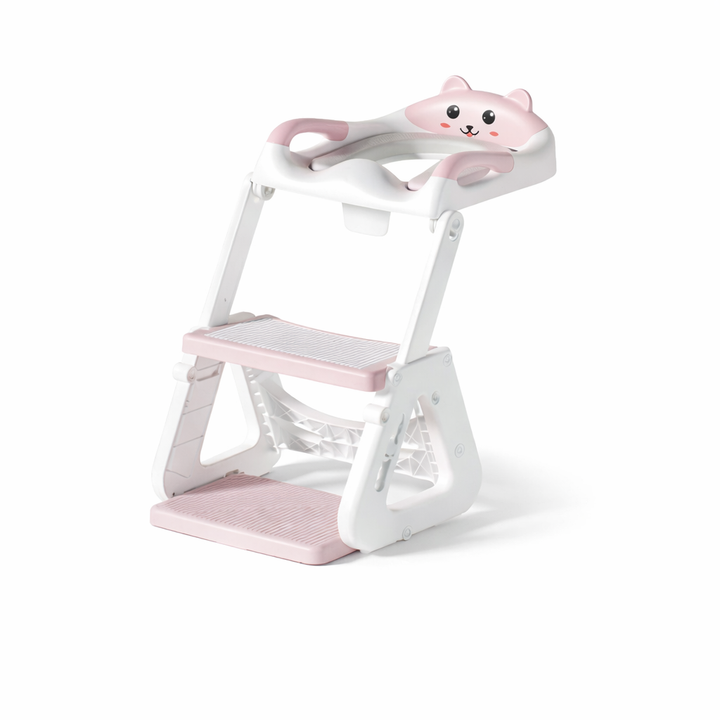 Toilet Training Seat Toddler Step Ladder Adjustable Height