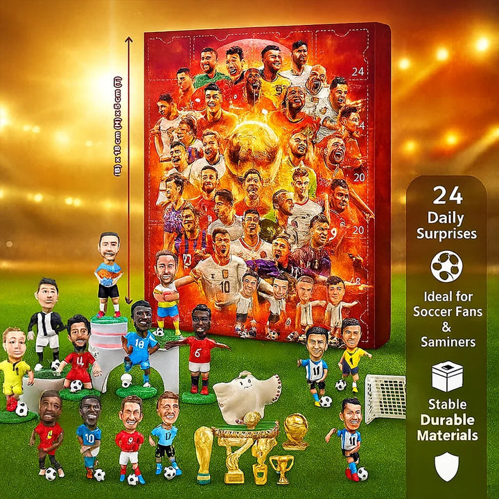 Toy Football Advent Calendar Figure Collector Set