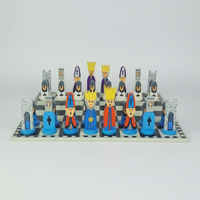 Wooden Chess Set Cartoon Strategy Board Game