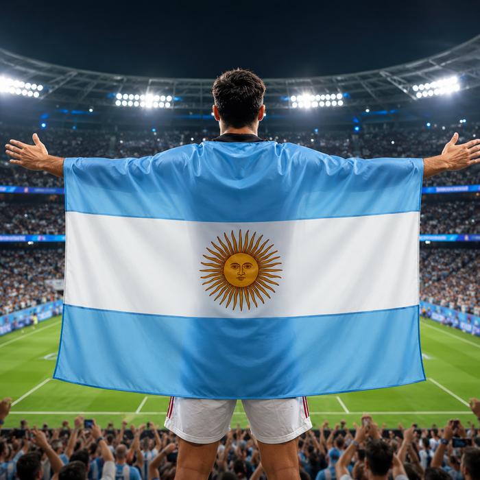 World Cup Argentina Flag Banner Sports Fan Soccer