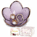 Mothers Day Flower jewelry Dish Ceramic Ring Holder Tray Gift