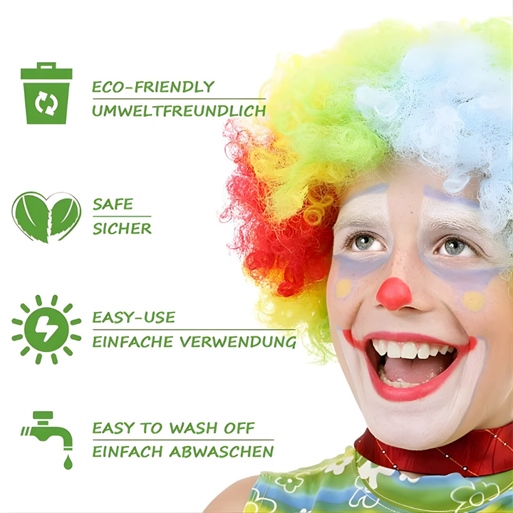 Soccer Ball Face Paint Kit 15 color Palette Creative Designs