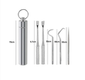 Reusable Toothpick & Dental Pick Set with Travel Case